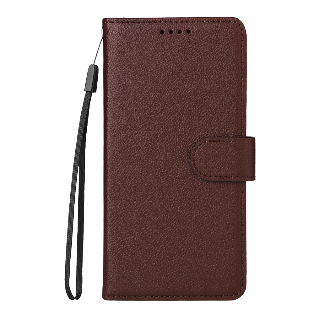 Leather RFID Blocking Stand Flip Wallet Phone Case with Card Holder
