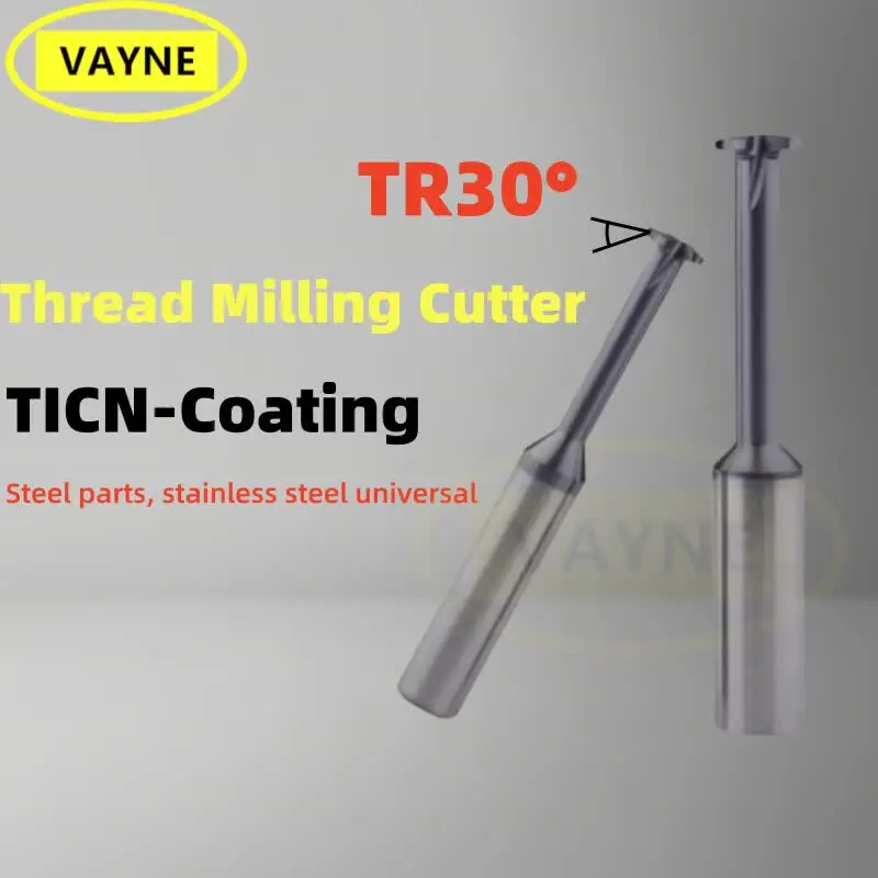 1 шт. 30 ° Трапециевидная фреза Резьбовая с одной канавкой TR 7 8 9 10 12 14 16 18 20 22-TR42