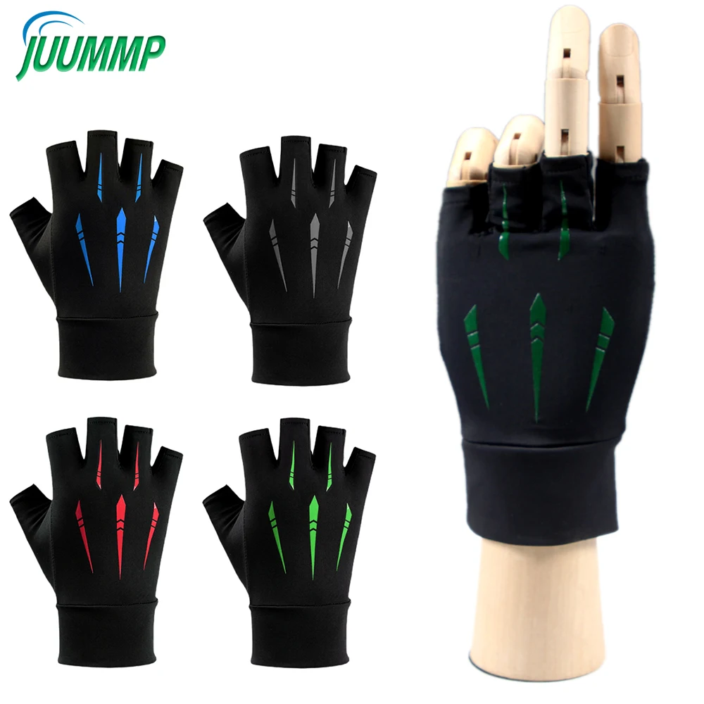 

1Pair Lightweight Half Finger Cycling Gloves for Sun Protection Driving Riding Fishing Fitness Golfing Outdoor Activities