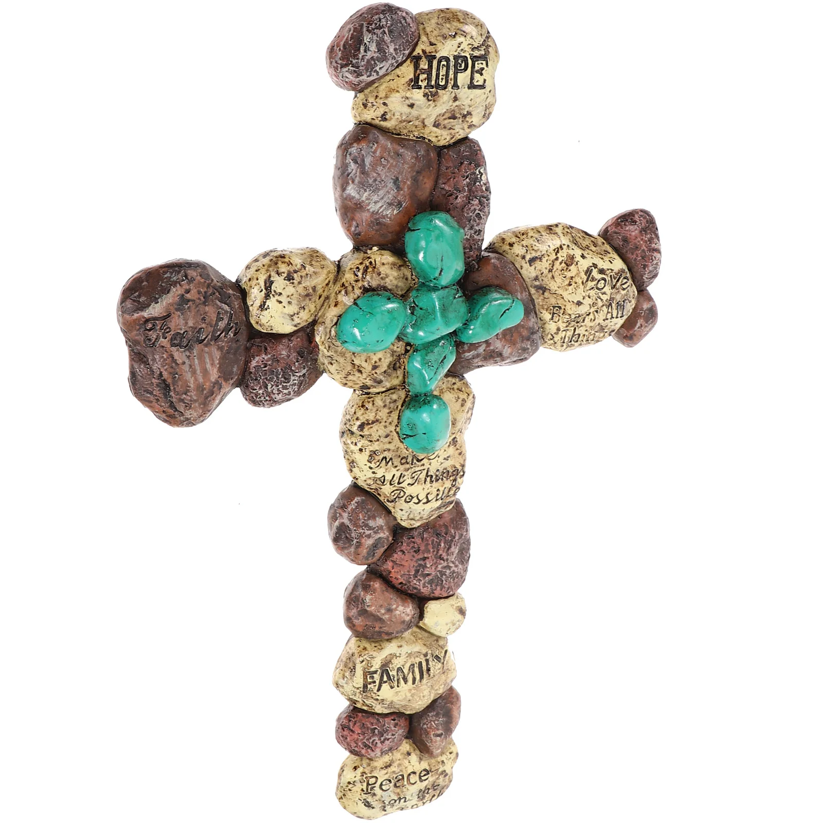 

Resin Cross Ornament Decoration Craft Wall Shaped Collection Hanging Adorn Crafts