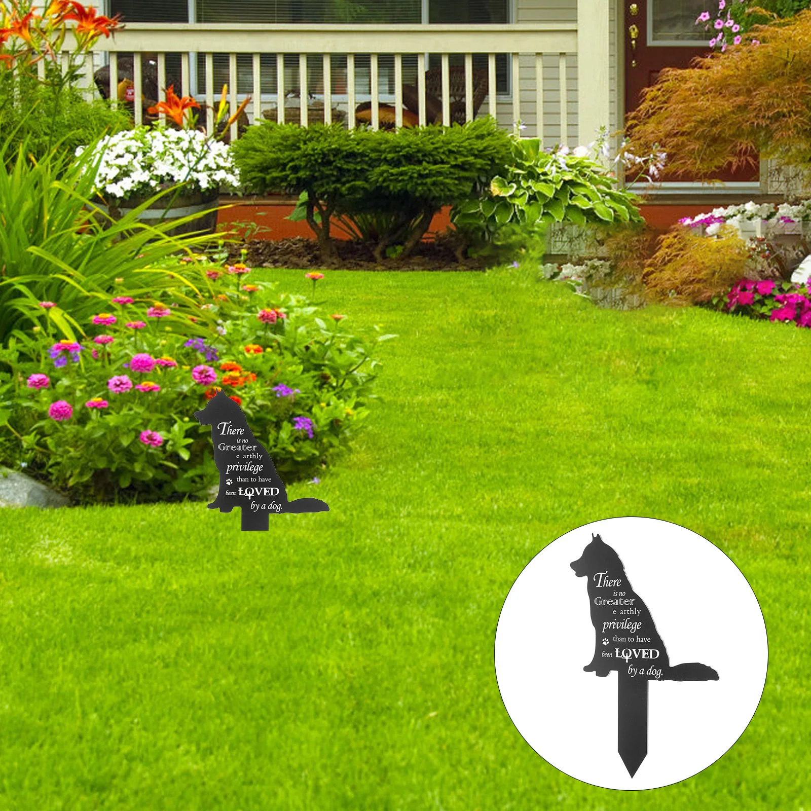 

Pet Memorial Pile Outdoor Decorations Yard Stake The Sign Grave Garden Signs Plaque