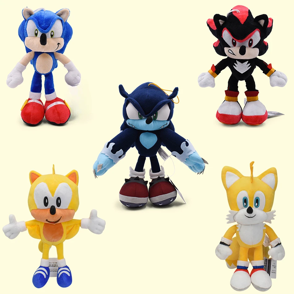Sonic Hedgehog Amy Rose Knuckles Tails Mini Cute Cartoon Peluche Bambola Action Figurine Da Collezione Modello Anime Giocattoli Figure Regalo
