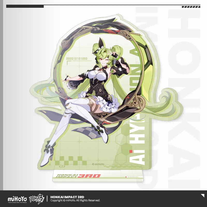 

MiHoYo Anime Honkai Impact 3rd Ai Hyperion Cartoon Scene Acrylic 16.9cm BL Stand Model Plate Cosplay Desktop Toy Collection
