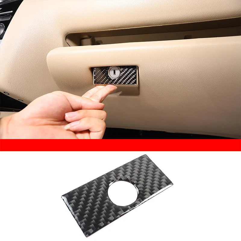 

For 2013-2018 Nissan Pathfinder soft carbon fiber car co-driver storage box switch sticker car interior decoration accessories