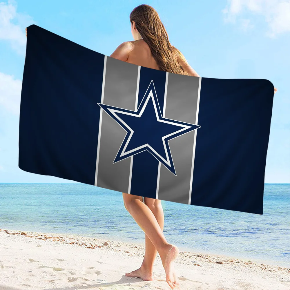 Dallas C-Cowboys Prayer Big Microfiber Beach Towels Quick Dry Towel Sand Beach Towels Pool Towel for Travel Swim Pool Yoga 2