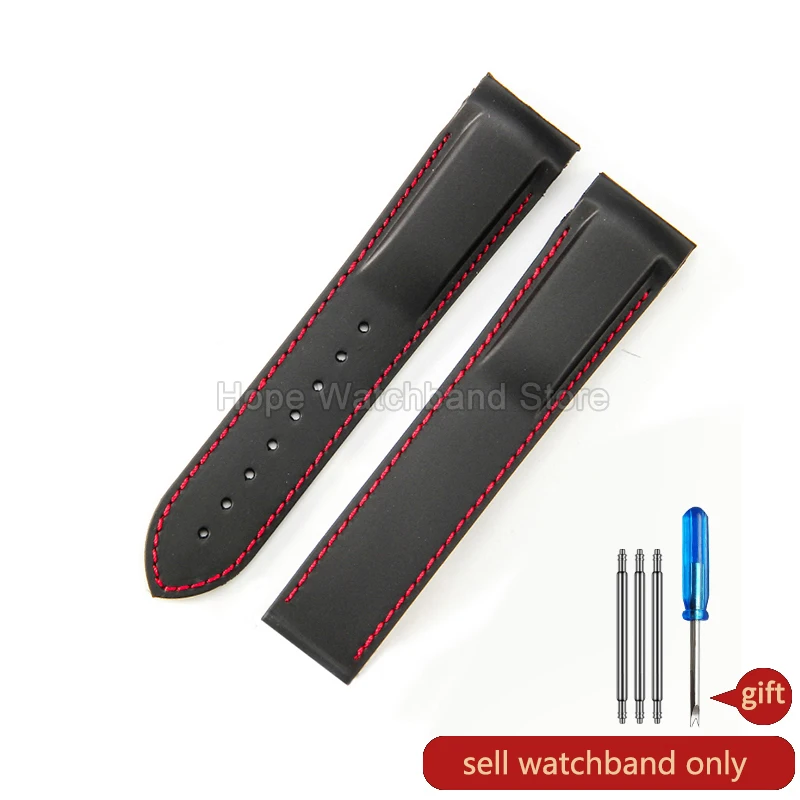 Omega Seamaster Vibrant Orange Silicone Watchband - Durable, Heat-Resistant & Soft-Textured