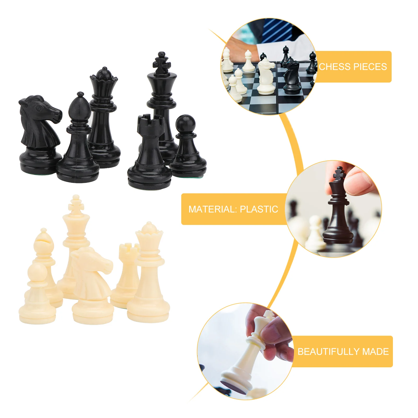 32 Pcs Accessories Pieces Parent-child Plastic Board Game Supply