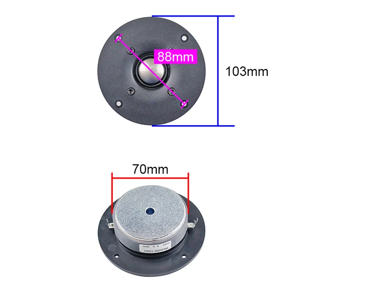 GHXAMP-Tweeter de titânio verdadeiro, 4 pol, 103mm,