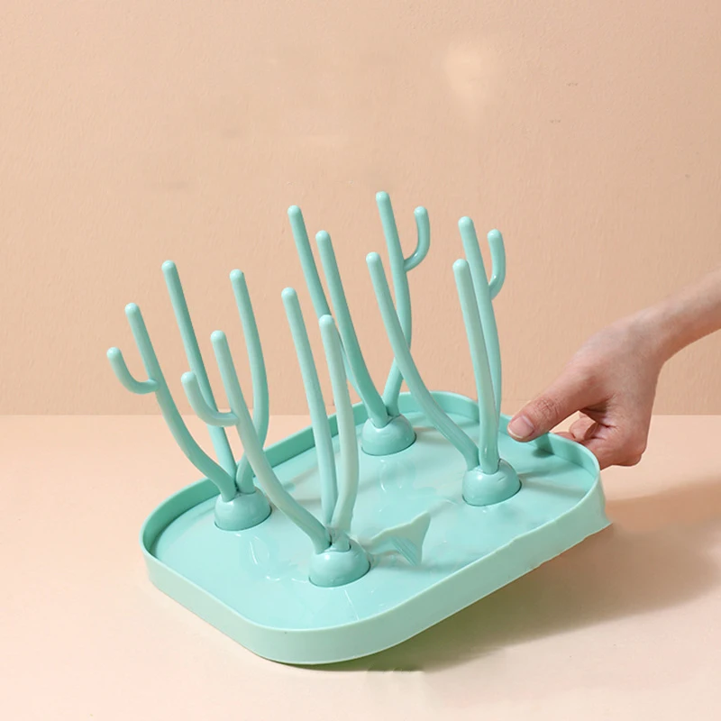 Bottle Drying Rack Baby Bottle Drying Rack Feeding Bottle Drying Rack Baby Bottles Drainer Portable Drying Rack Nipples Pacifier Holder Dispenser for Drying Bottles Feeding Cup Kids Cleaning Dryer