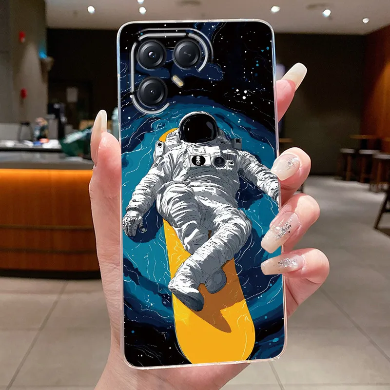 Aesthetic Luxury Soft Silicone Transparent TPU Phone Case Back Cover