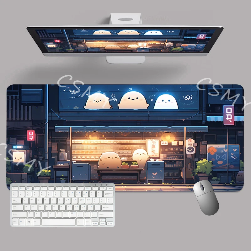 Alfombrilla de ratón para ordenador Gamer, estética japonesa, alfombrilla de escritorio, accesorios de oficina, alfombrilla de ratón para PC, alfombrilla de ratón para teclado, alfombrillas para juego