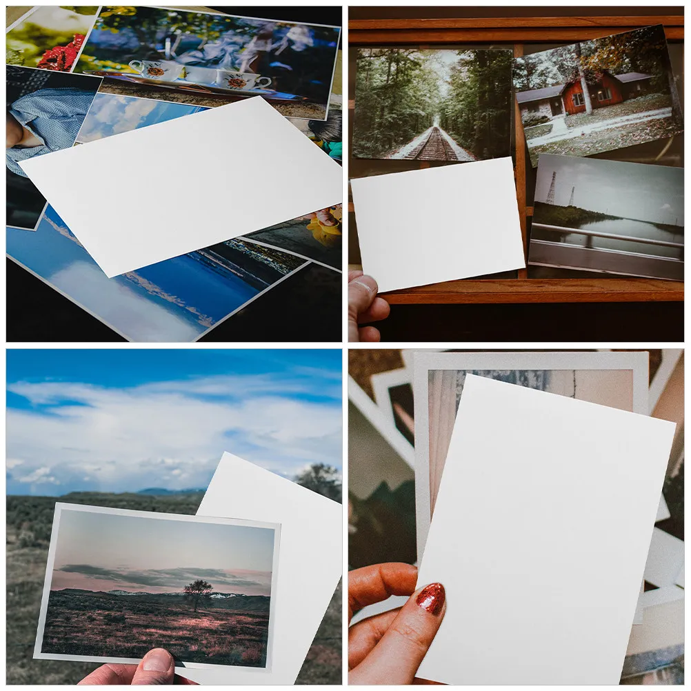 100매 6인치 광택 사진 용지 180Gsm 고광택 잉크젯 인쇄 용지 사진 인쇄, 엽서, DIY 공예 프로젝트용
