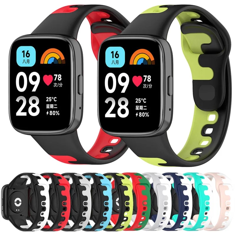 

New Soft Silicone Wrist Strap For Redmi Watch3 Active Smart Watch Correa Bracelet For Redmi watch3 lite Replacement Accessories