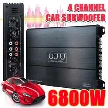 6800W 4 Channel Car HIFI Amplifier Audio Stereo Bass Speaker Car Audio Digital Amplifiers Subwoofer Car Audio Power Amplifiers