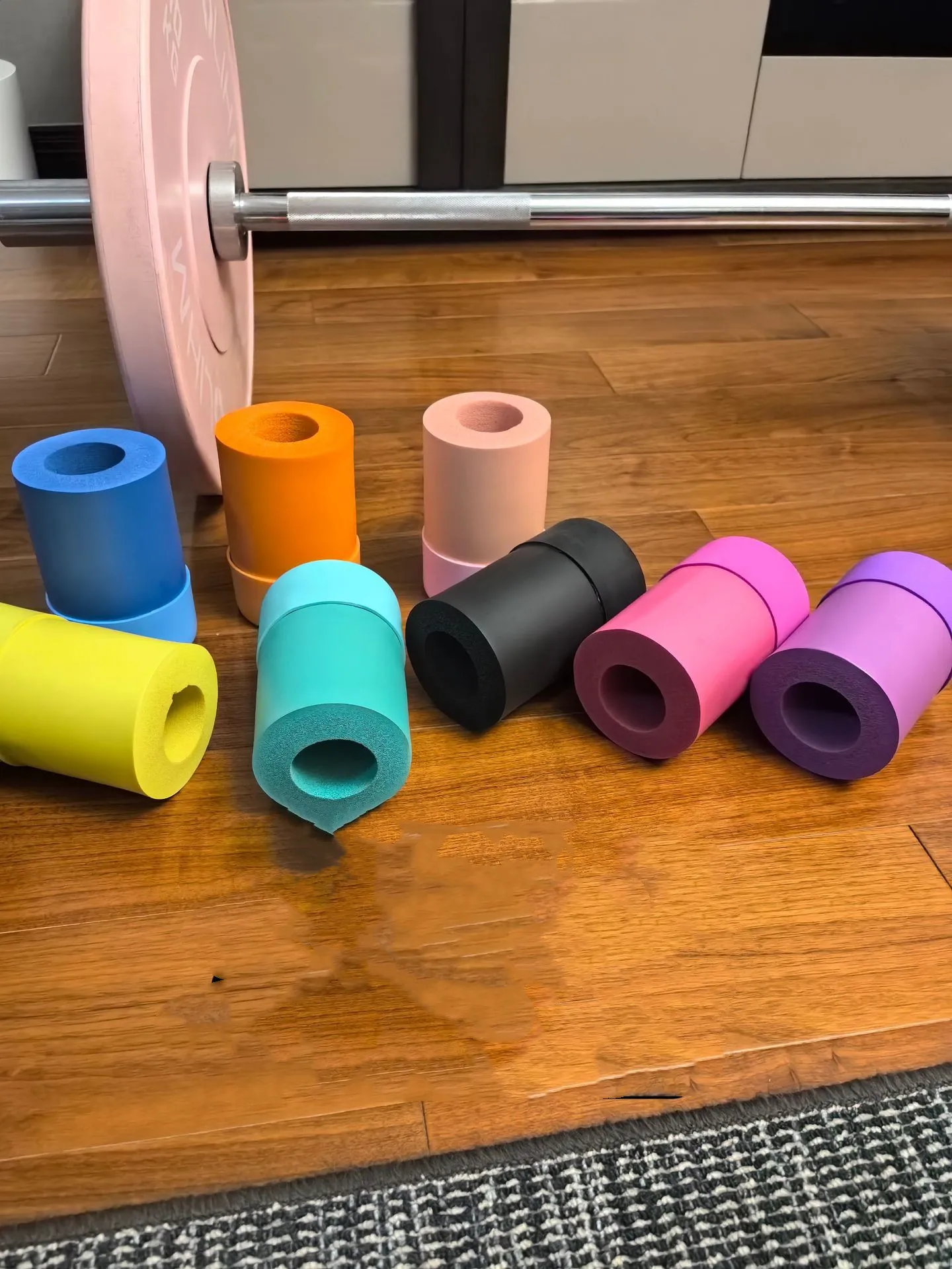 Barbell Landmine Attachment Ball Durable Men Women Barbell Landmine Base Holder  Presses Rotation Fitness Silicone PU anti-slip 2