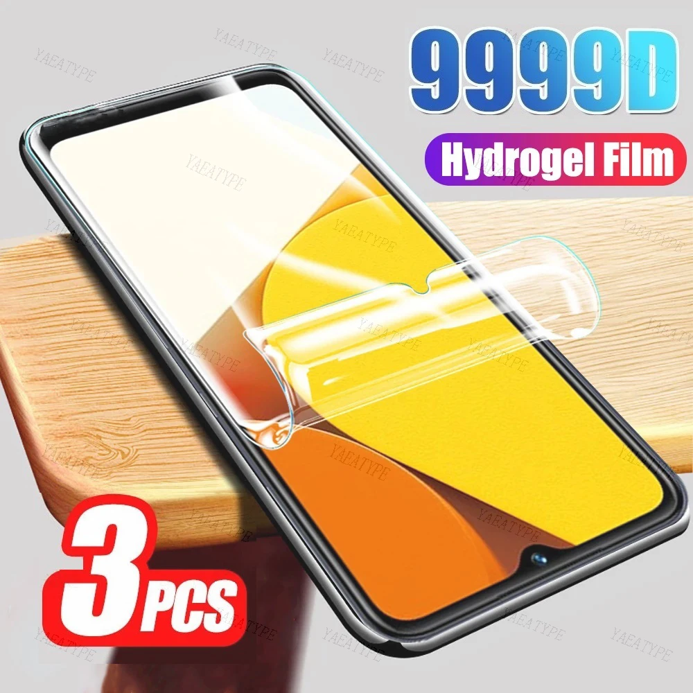 

Гидрогелевая пленка для Vivo Y35, Y55S, Y75, Y33S, Y21S, Y72, Y56, полная защита экрана для vivo Y35, Y55, защитная пленка, 3 шт.