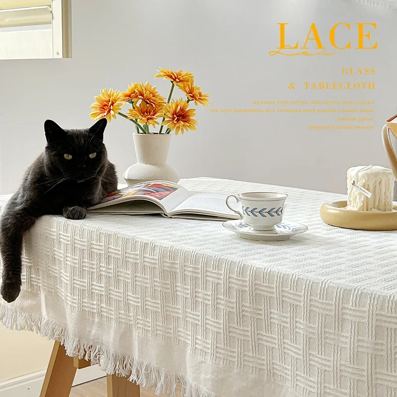 

Table cloth, coffee table mat, high-end round tablecloth, dessert tablecloth, long tablecloth