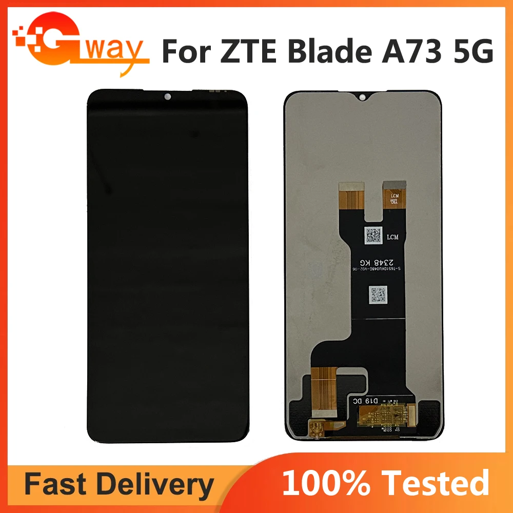 Tested 6.52 For ZTE Blade A73 5G LCD And Touch Screen Combo Assembly 6.6 inch For ZTE Blade A73 4G 7060 LCD Display Sensor