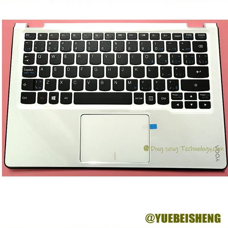 

YUEBEISHENG New For Lenovo YOGA 3-11 YOGA 700-11 palmrest FR French keyboard upper cover Touchpad 5CB0H15244