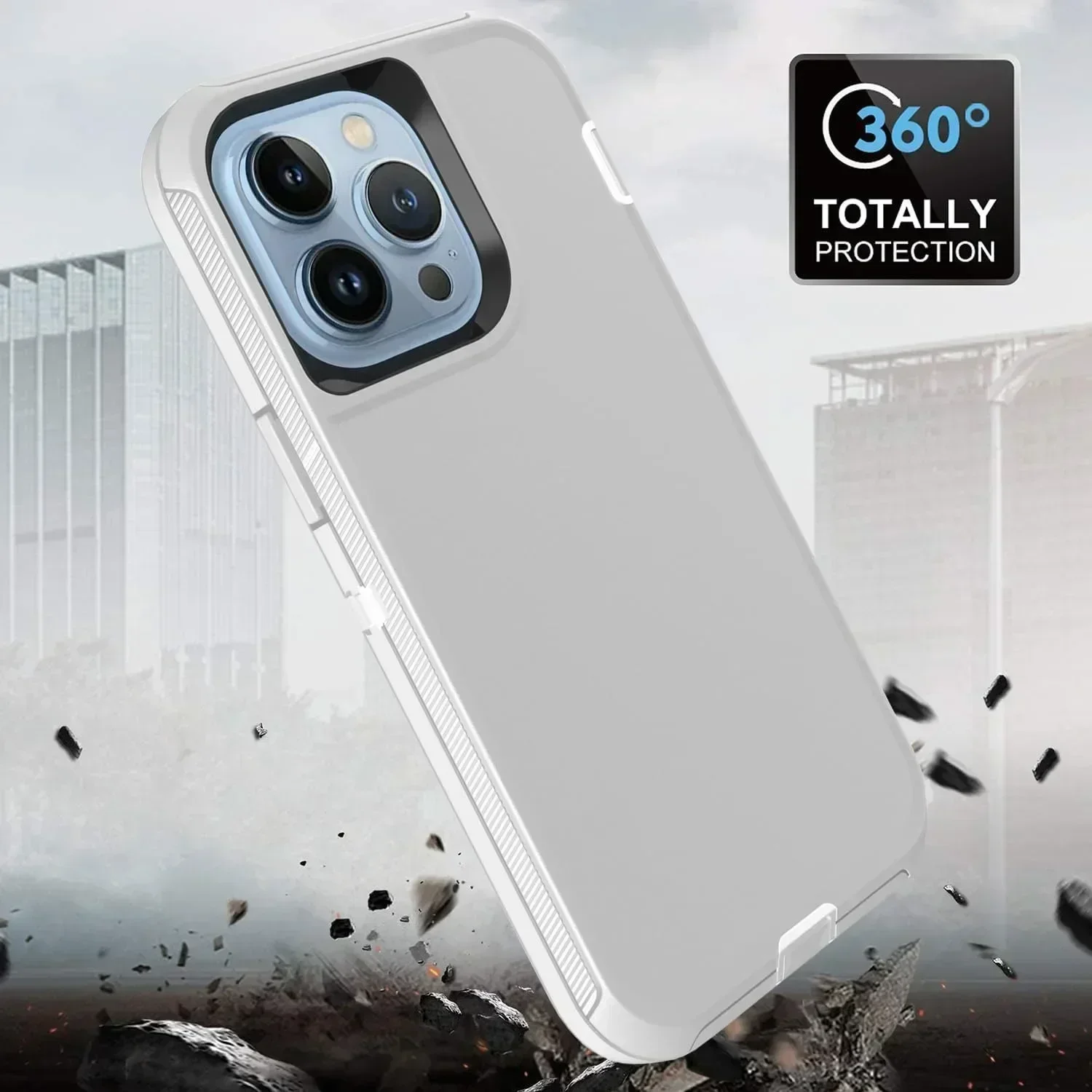 Premium Heavy-Duty Rugged Defender Case - Military Grade Anti-Drop Protection Cover