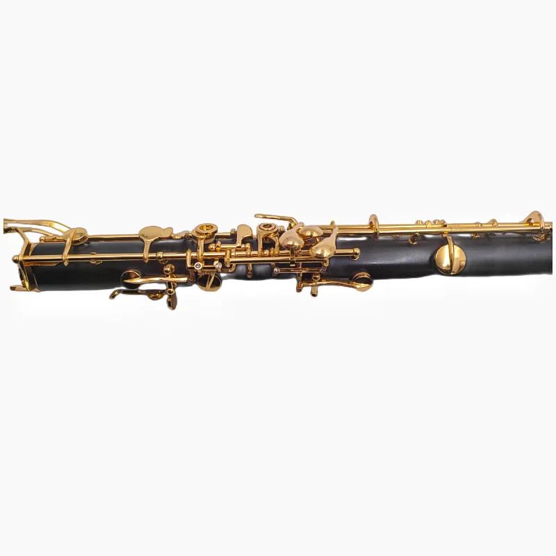 Professional Ebony Wood English Horn Alto Oboe F Key Gold Plated Keys With Reed Gloves Case Kits