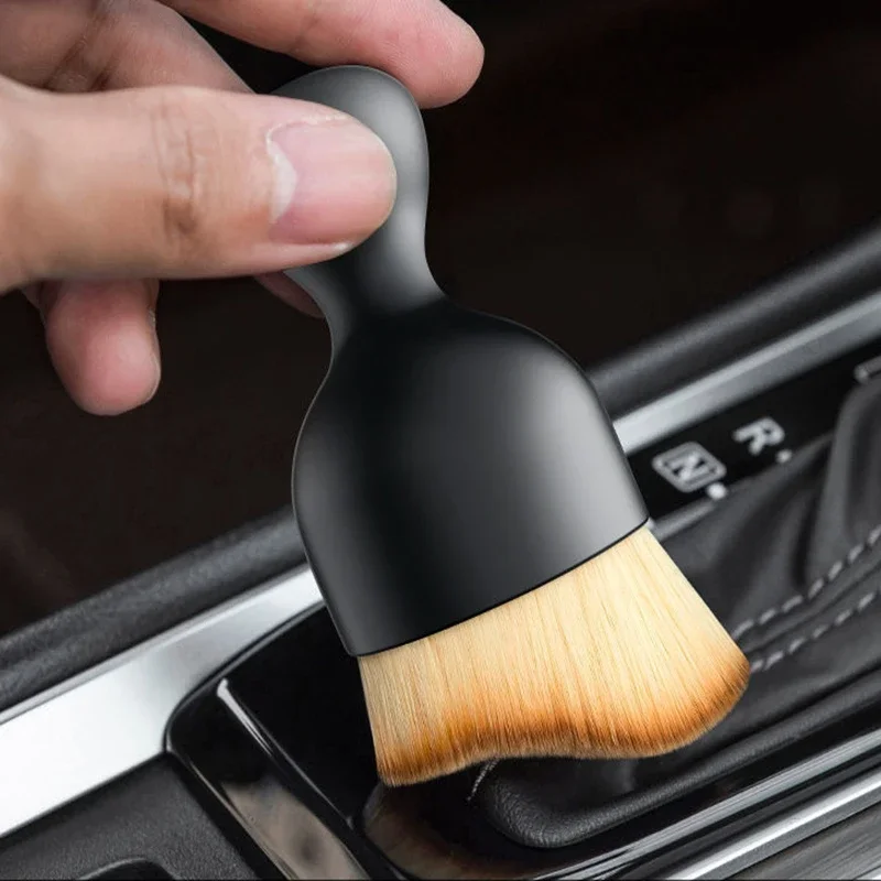 Car exhaust cleaning Soft brush Manual car brush Car slit dust car details and sleeve car interior cleaning tools 3