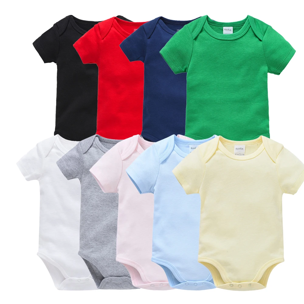 Bodysuits 5 Pieces/lot Baby Girl and Boy Short Sleeve Summer Climb Clothing  Baby Clothes Newborn Sets of Clothes for Girls Boys