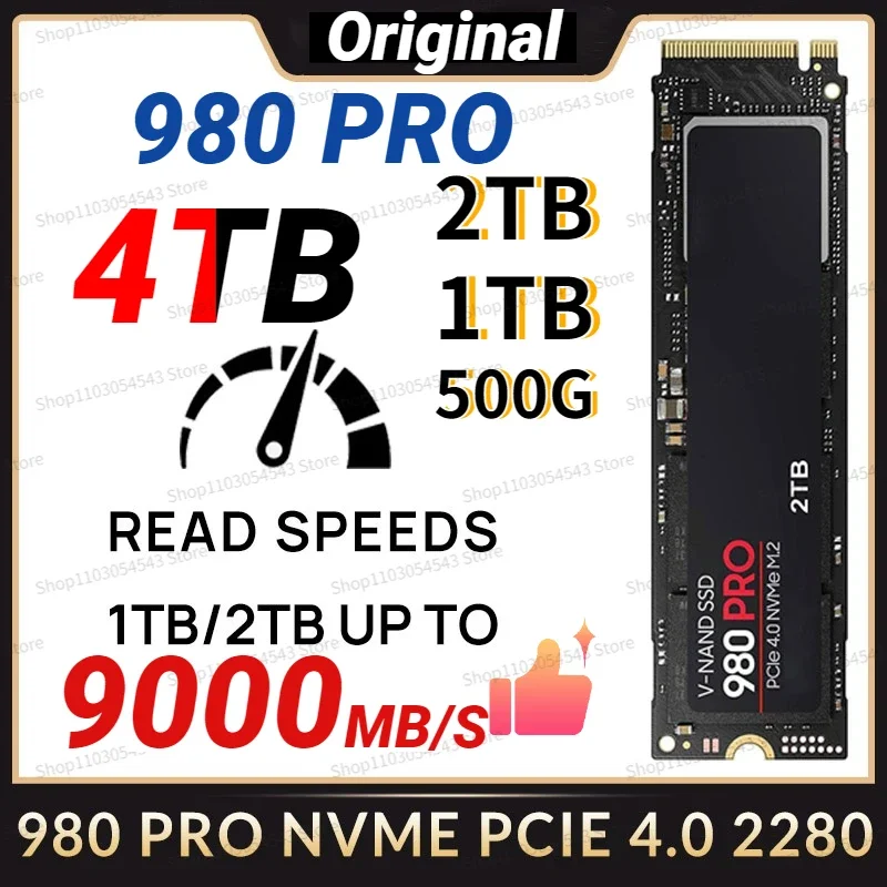 

2023 Original NVMe SSD M2 Hard Disk 2280 980 Pro 1TB 2TB 4TB Hdd Hard Drive SSD Hard Disk SATA NGFF Hard Drive for Laptop PC PS5