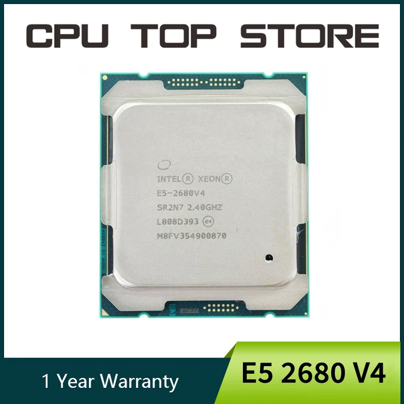 Intel Xeon E5 2680 V4 Cpu Processor 14 Core 2.40ghz 35mb L3 Cache 120w  Sr2n7 - Cpus - AliExpress