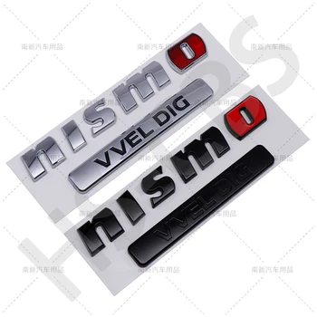 Emblema Logo ABS Nismo VVEL Dig per Portiera Auto, Adesivo Lettere per Bagagliaio Posteriore, Badge, Adesivi per Portellone Auto, Accessori Styling Auto