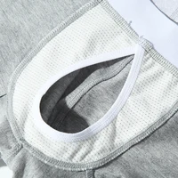 Open Front Underwear Men Coton Boxer Shorts Hommes Culotte Respirante Homme 5