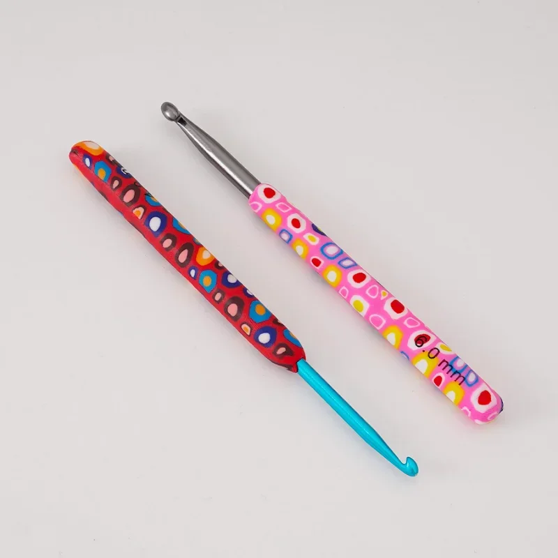 A Set of 9 Bags Knitting Tools Color Cartoon Picture Polymer Clay Handle Crochet Long Polymer Clay Handle Aluminum Crochet