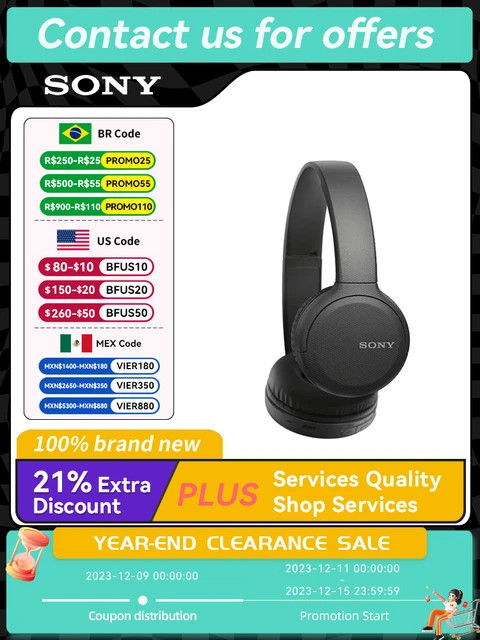 Sony WH-CH510 Auriculares inalámbricos Bluetooth, color azul