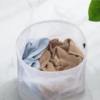 Net Washing Bag For Laundry Machine Protecting Socks Bra Clothes Pants Underwear Mesh Zipper Laundry Bags 2