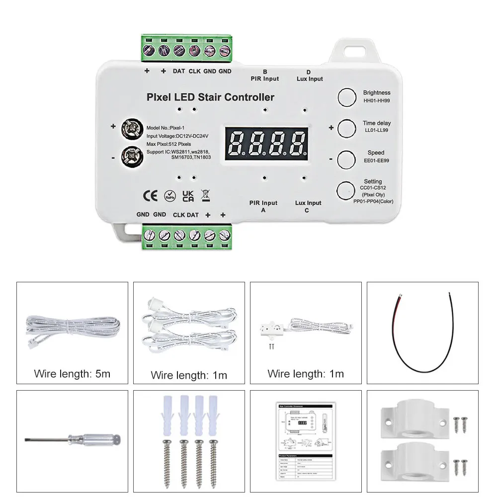 4 Channel 8 Function Chase Controller with Push Button