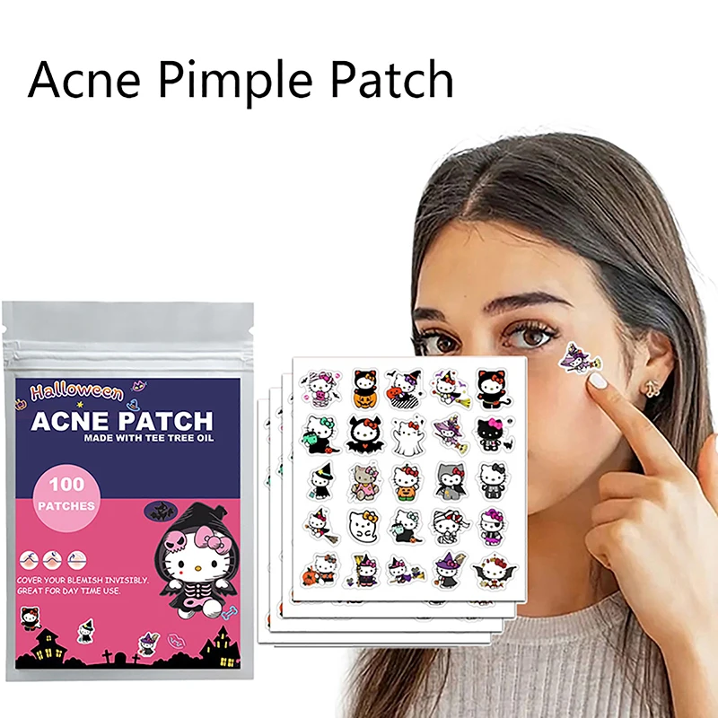 100 قطعة هالوين سانريو مرحبا كيتي الوجه العناية با...