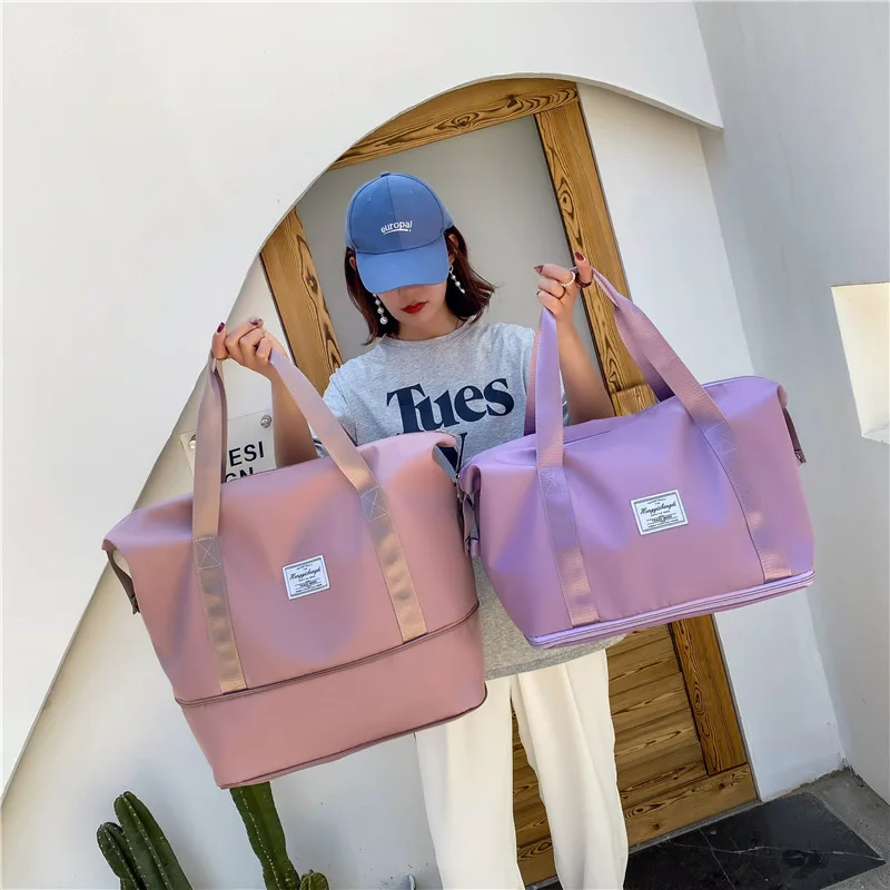 Travel Handbags Shoulder Bag 2021 Women Large Capacity Foldable Gym for Workout Yoga Outdoor Waterproof | Багаж и сумки