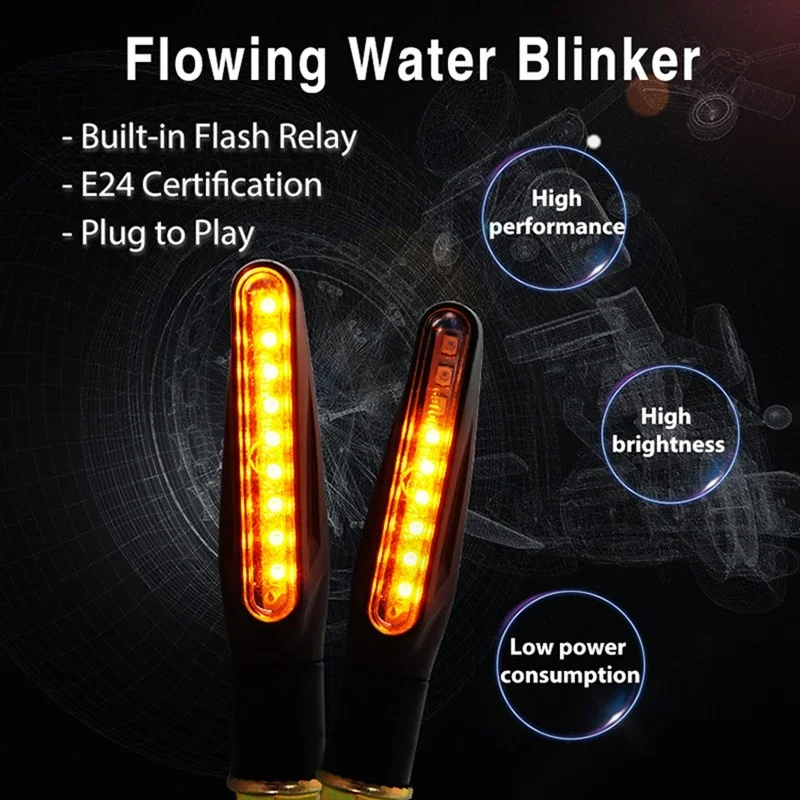 Motorcycle LED Turn Signal Light Flexible