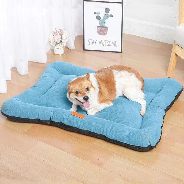 Spring Autumn Corduroy Dog Bed for Large Dog Cushion Waterproof Cat Bed Skidproof Cat Cushion Soft Pet Bed Dog Accessories