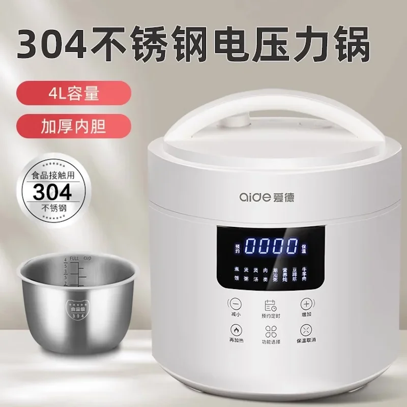 Stainless steel Electric pressure cooker 4L Smart instant pot pressure cooker Automatic Multicooker slow Home appliances