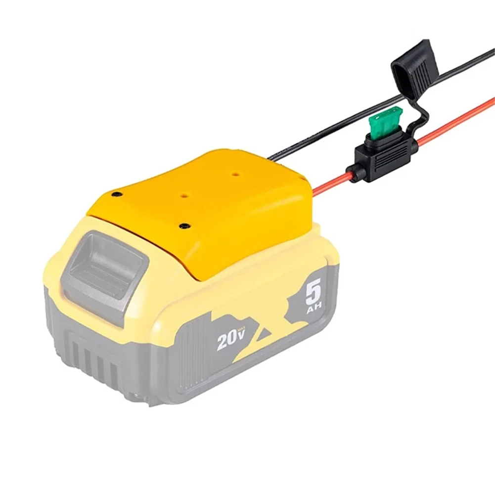 

DIY Battery Adapter With Fuse 12 AWG Connector For 18V/20V Max Battery Adapter With Fuse To Dock Power Connector DCB205