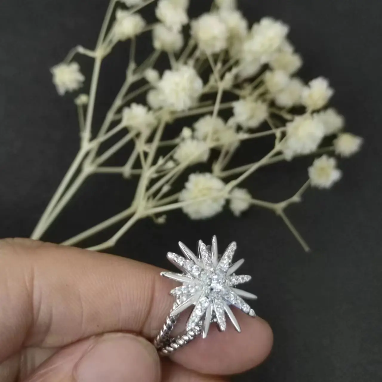 

DY Cable Rings Diamond Women And Men Luxury Punk Zircon Party Fashion