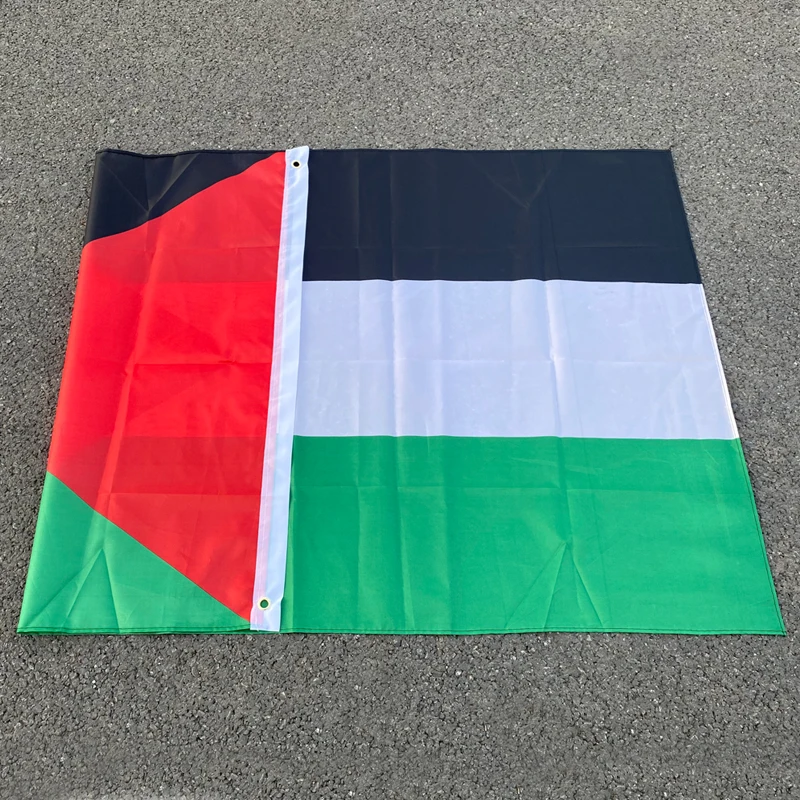 Custom Flag aerlxemrbrae Large Palestine 60*90cm /150 x 90cm hanging Polyester Gaza Palestinian banner