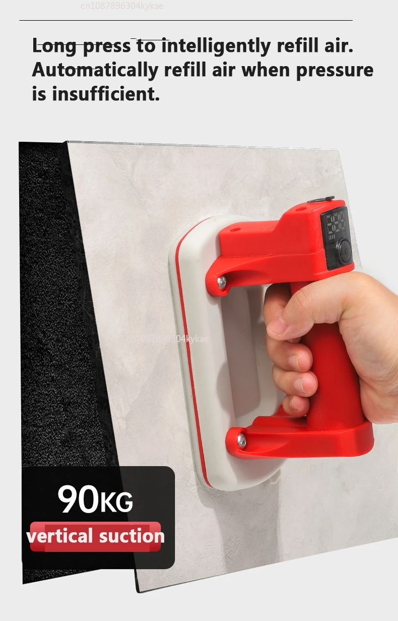 166 * 90Mm Mini Electric Suction Cup 90kg Vacuum Lifting Cup Tile Ceramic Stone Metal Wood Electric Vacuum Suction Cup