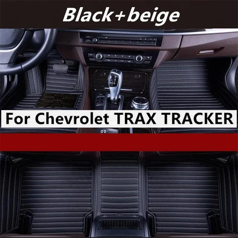

Transverse grain Custom Car Floor Mats For Chevrolet TRAX TRACKER Auto Accessories Foot Carpet