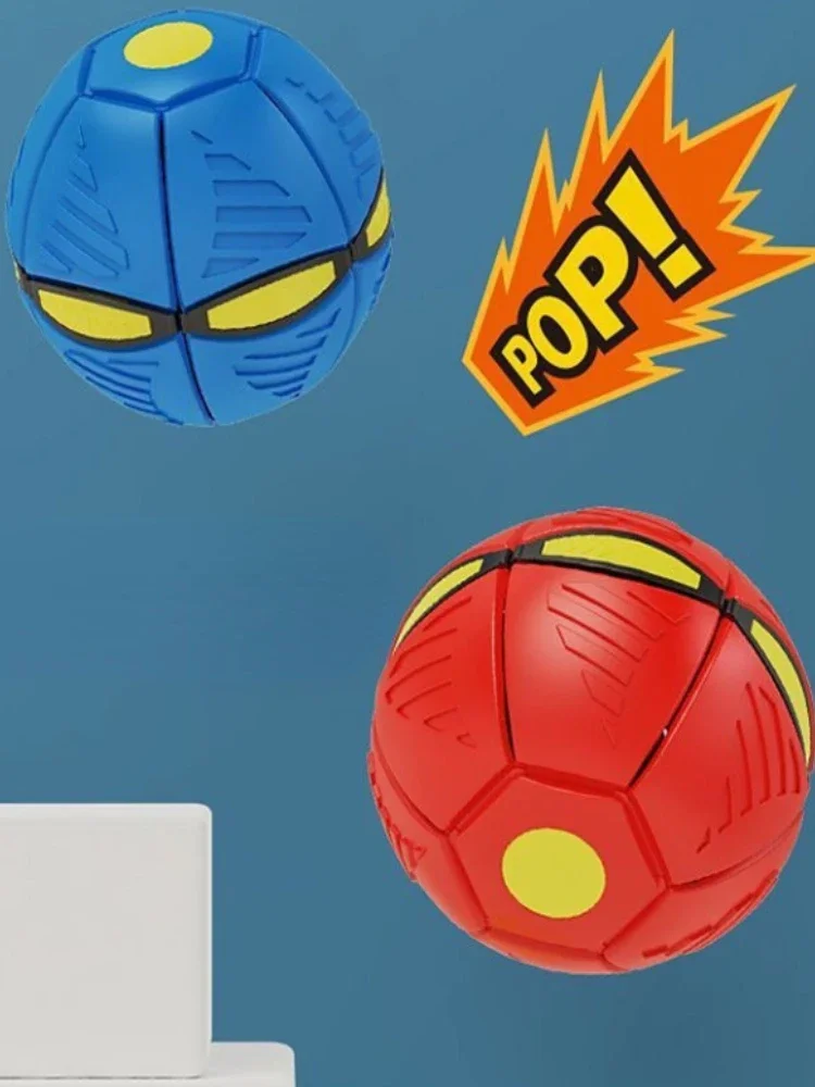 Flying UFO Kids Flat Throw Disc Ball  Magic Balls with For Children's Toy Balls Boy Girl Outdoor Sports Toys Gift Flat Ball 5