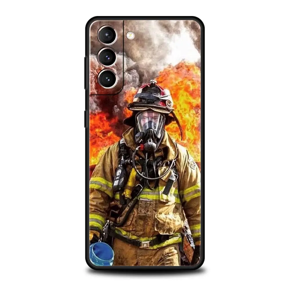 Firefighter Heroes Themed Protective Phone Case - Soft Cover