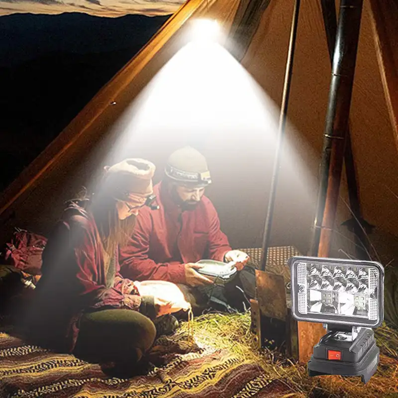 Led Light For Makita 21V Battery 3-8In Portable Spotlight Cordless Outdoor Work Fishing Handheld Emergency Tool Light Night Lamp
