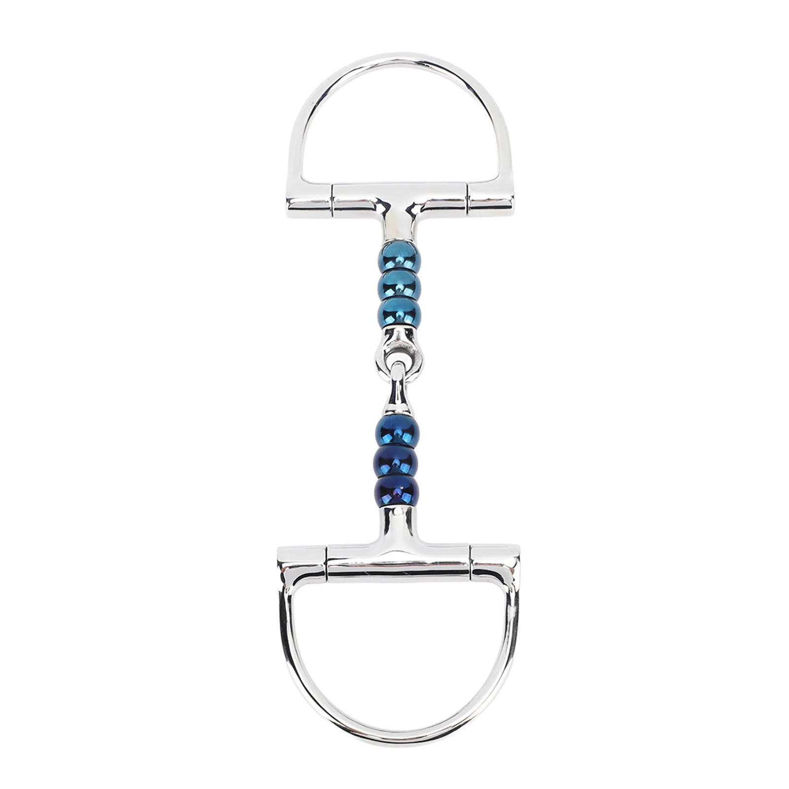 Horse Mouth Bit Stainless Steel Anti Biting Horse Mouth D Ring Snaffle Bit for Farm Supplies
