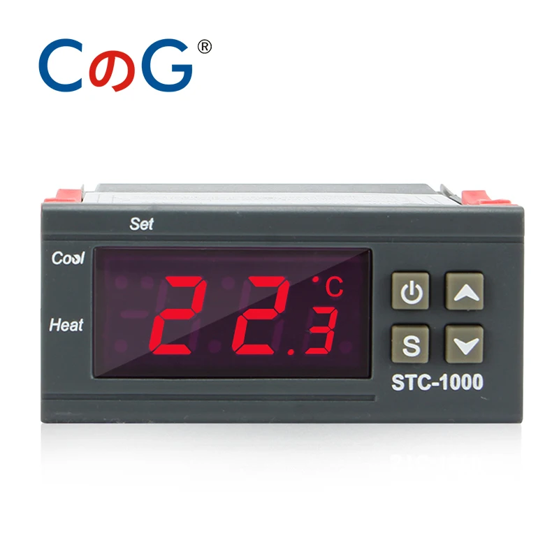 

CG STC-1000 12V 24V 220V Digital Temperature Controller For Incubator Relay LED 10A Heating Cooling Thermoregulator Thermostat